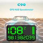 Автомобильный прибор для измерения скорости, C90, GPS, с Предупреждение ем