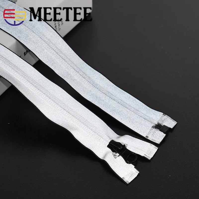 Meetee Светоотражающая Водонепроницаемая нейлоновая куртка на молнии 20 см 40 80