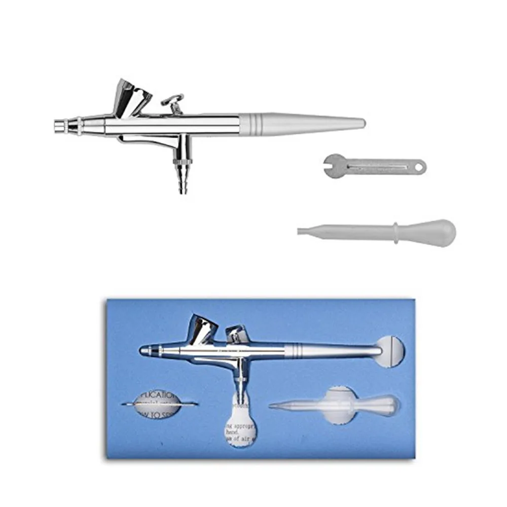 Airbrush Gun only Аэрограф набор для макияжа с мини воздушным компрессором одиночное действие Аэрограф набор временная татуировка лицо тело краска дизайн ногтей воздушный набор кистей - Цвет: Airbrush Gun only