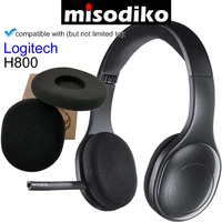 misodiko replacement foam ear cushions and headband pads for logitech h800 wireless headset headphones repair parts earpads