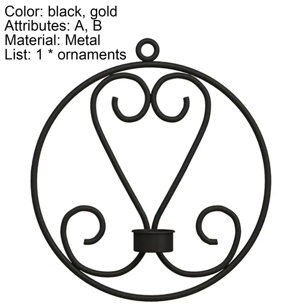 

60% Hot Sales!!! Candle Holder Retro Style Geometric Hexagonal Wall Hanging Candle Holder Wedding Decoration