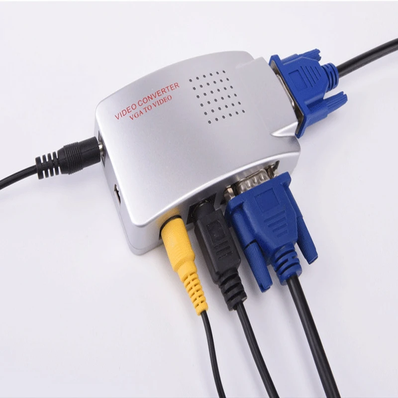 

VGA to AV RCA S-Video Converter Adapter Box DAC