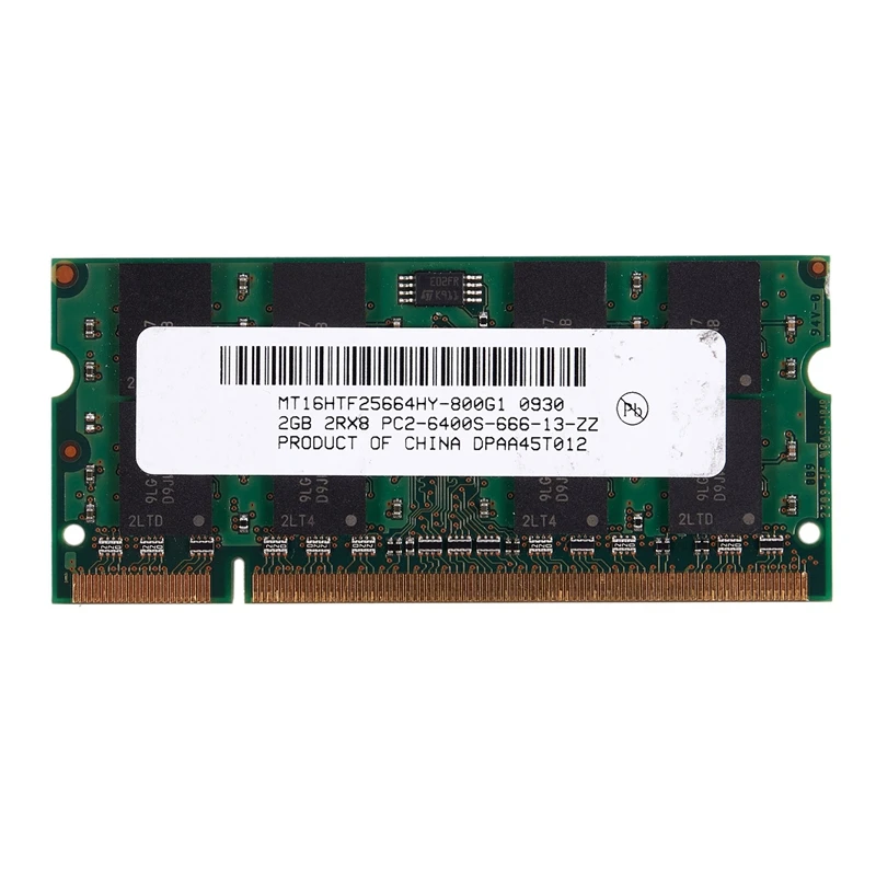 

2GB DDR2 PC2-6400 800MHz 200Pin 1.8V Laptop Memory SO-DIMM Notebook RAM