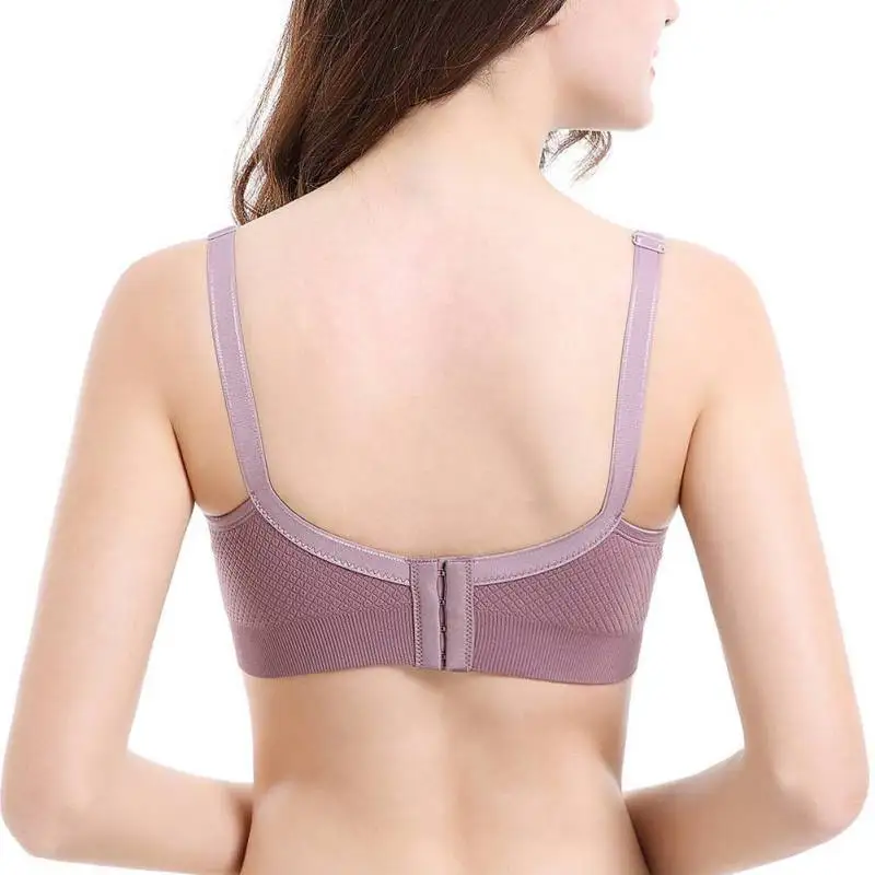 

Womens Adjustable Deep V Neck Solid Color Full Cup Maternity & Nursing Sleep Bras