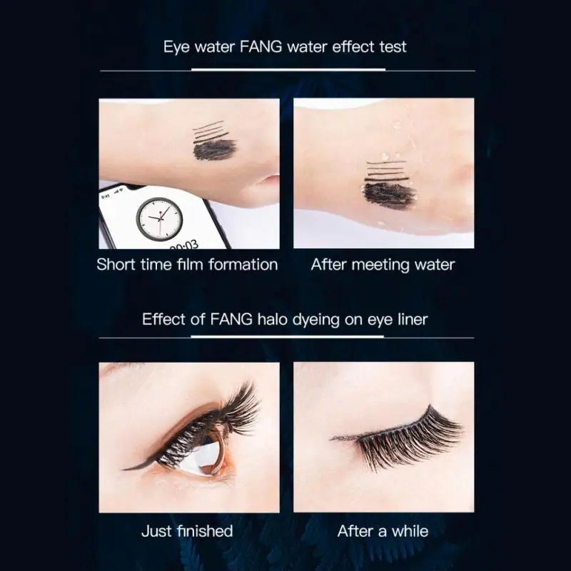 

2021 6 Pairs Set False Eyelashes Set 2 Black Transparent Eyeliner Pens Thick Natural 3D Mink Quantum Eyelashes TSLM2