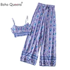 Женский комплект из топа и брюк, из двух предметов