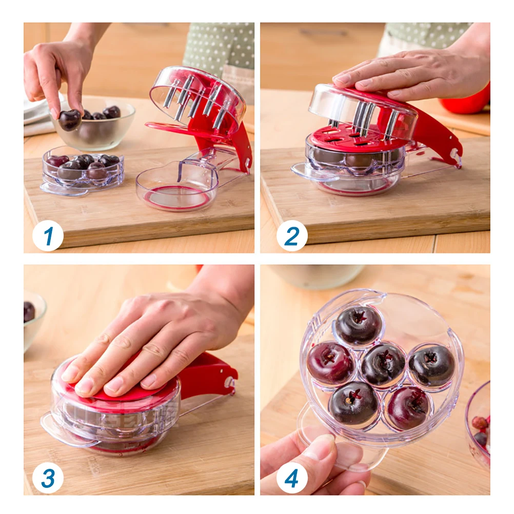 Инструмент для удаления косточек из вишни и оливковой косточки кухонный прибор