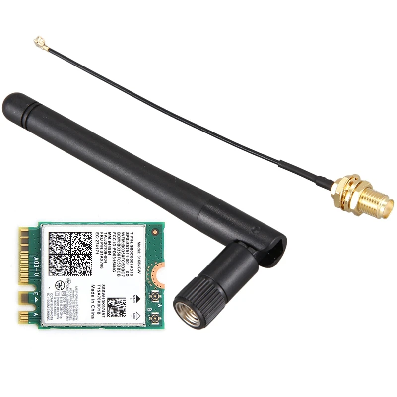 433Mhz Antenna With Dual Band Wireless For 3168 3168NGW 433Mbps Bluetooth 4.2 802.11Ac NGFF Wifi Network Card | Компьютеры и офис