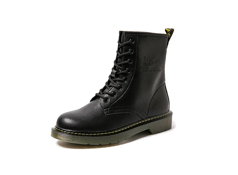 

Flat bottomed eight hole boots women's classic autumn 2020 thick bottom Street Motorcycle British style lace up short