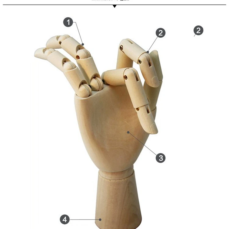 Модель человека для набросков украшение дома 18 см деревянная роспись шарнирная