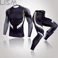 2021 mens winter indoor sport thermal underwear set mma tactical leggings mens long johns winter warm tight workout sportswear