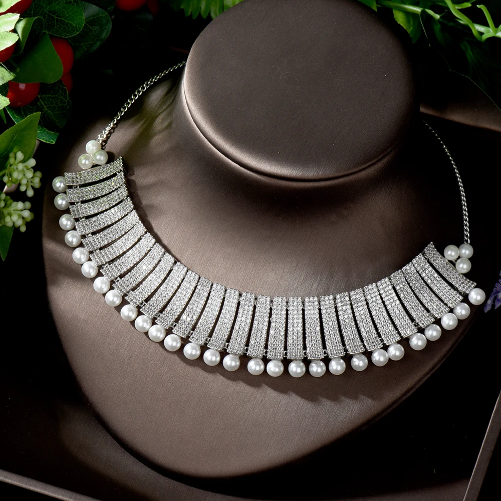 Роскошное ожерелье-чокер Hibride с цепочкой из звеньев для женщин женское вечернее