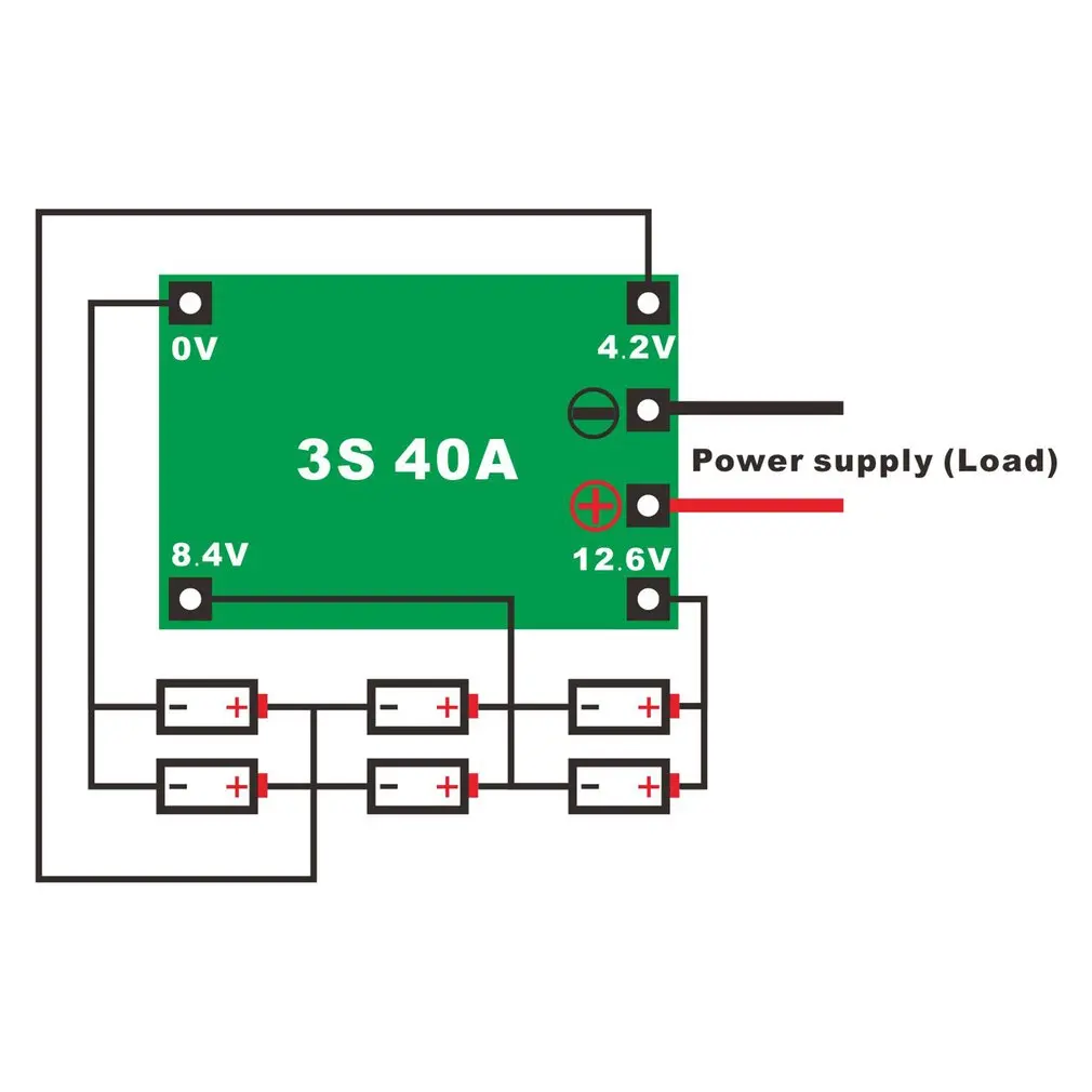 3S 40A литий ионный аккумулятор 18650 зарядное устройство PCB плата защиты BMS с балансом