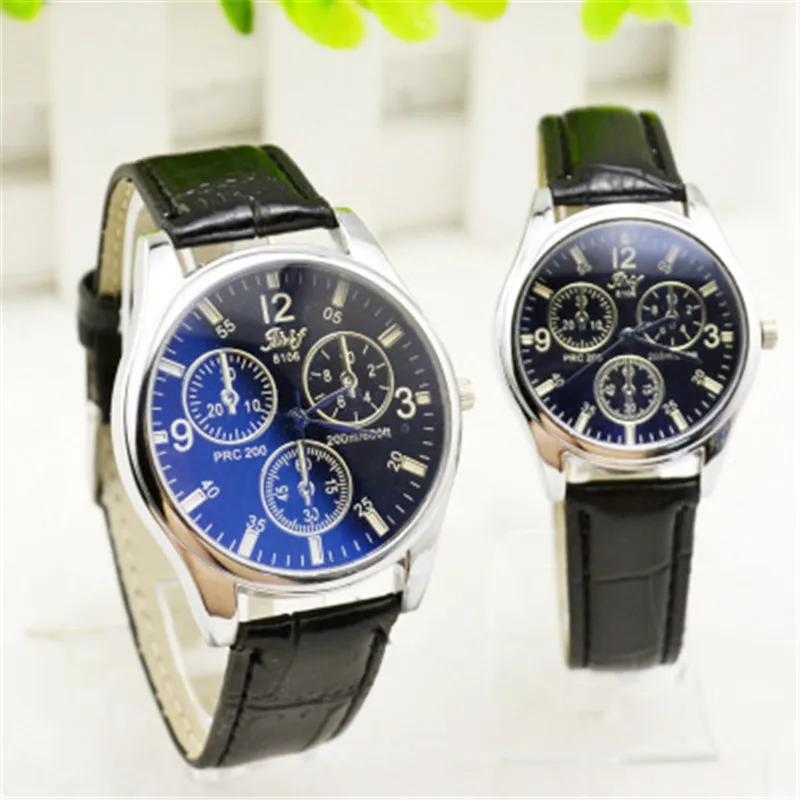 

New Couple Watch For Lover Men Quartz Watch Switzerland Womens Wristwatch Business Leather Belt Black Brown Color