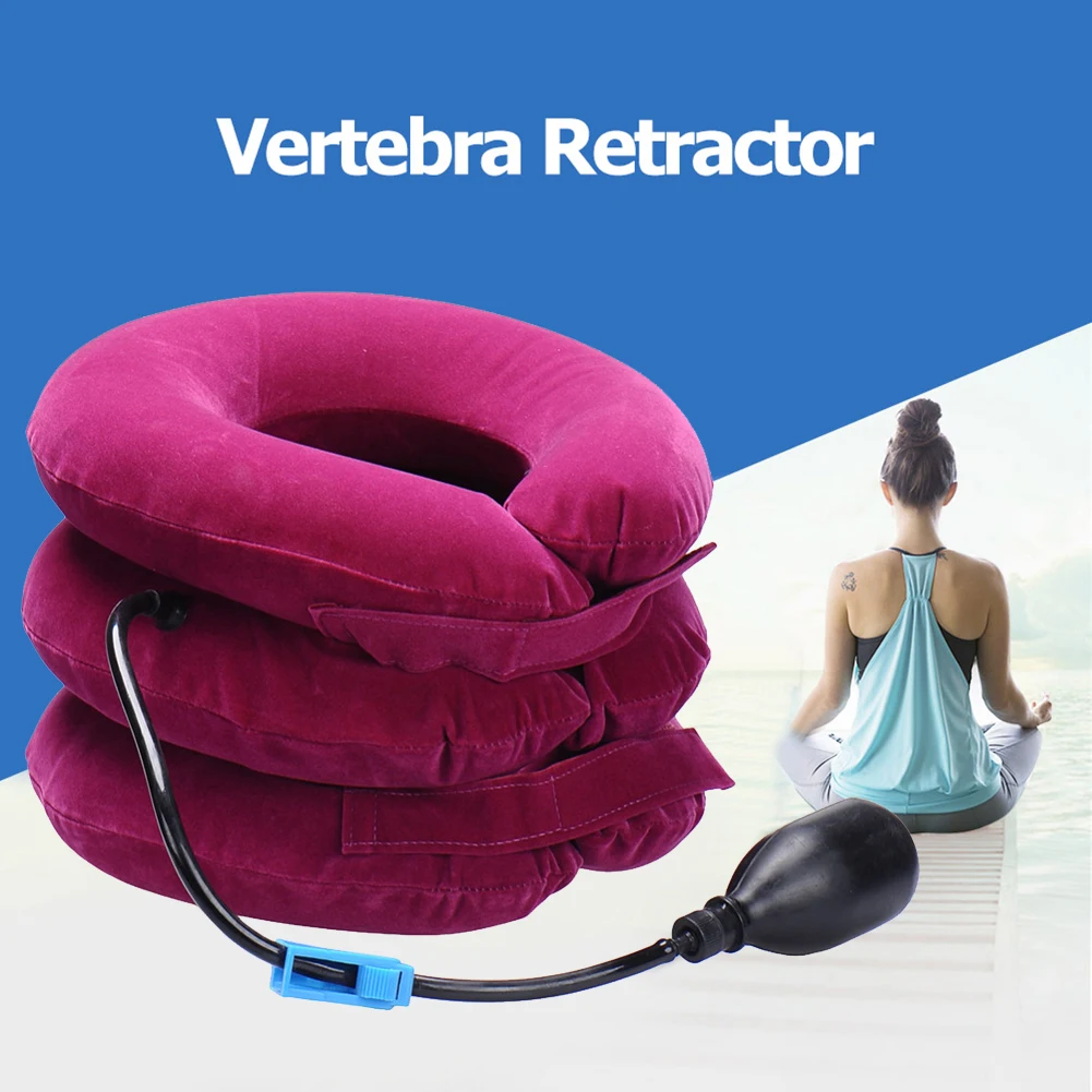 

Neck Stretcher Inflatable Air Neck Traction Device Medical Device Orthopedic Collar Pillow Pain Relief Tractor Relax Health Care