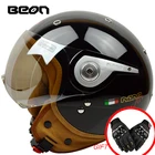 Женский мотоциклетный полушлем Beon, винтажный шлем для езды по бездорожью