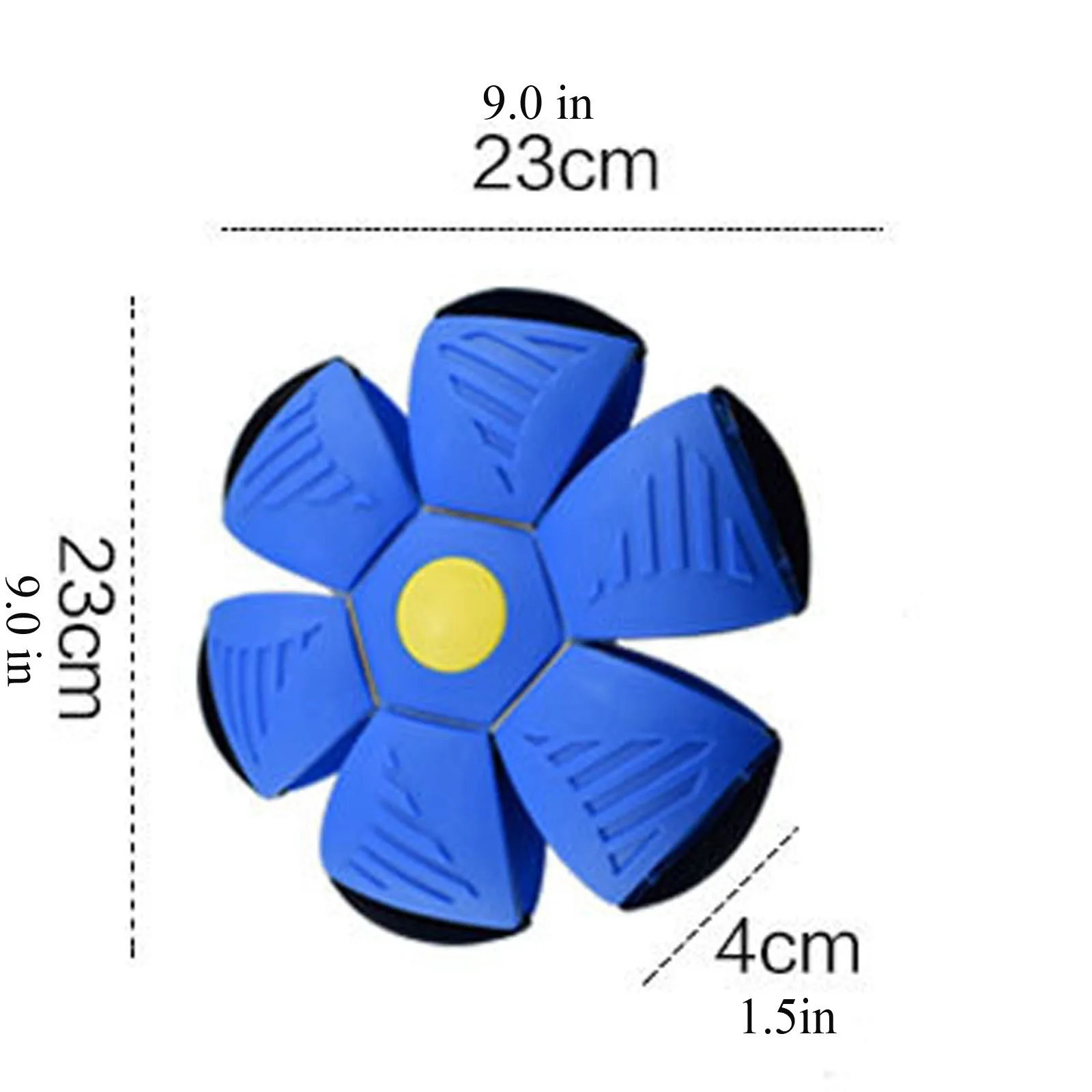 

Novelty Flying Saucer Ball 6 Led Phlat Ball Ufo Throw Disc Toy Children's Exhaust Deforms The Decompression Flying Saucer Ball