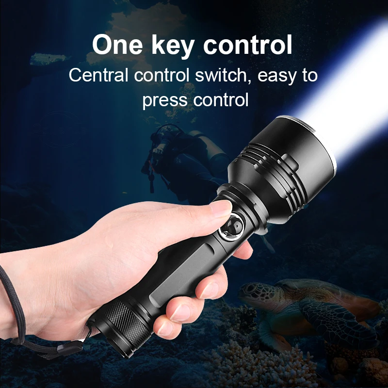Super XHP90.3 Most Powerful Diving Flashlight IPX8 Waterproof Scuba Dive Led torch XHP90 High power fishing Underwater Lantern | Освещение