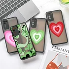 Чехол для Honor 10i для Huawei P30 Lite P40 Pro P50 Funda Honor 8X 9A 9X 20i 10X Lite 30S P Smart 2021 50 SE, Матовые чехлы с сердечками