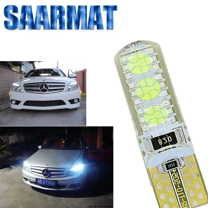2 шт. Автомобильные светодиодные лампы W5W T10 для Mercedes W204W203W205 W211 W212 W210 W124 194