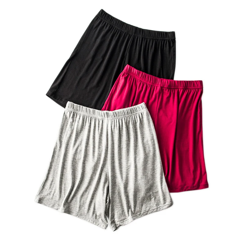 

Plus size Summer modal sleep shorts women pure color casual CLOSE FITTING sleep bottoms women plus size short safety pants