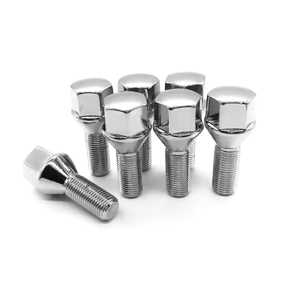 Прочные жесткие покрытые цинком Термообработанные стальные колесные болты из