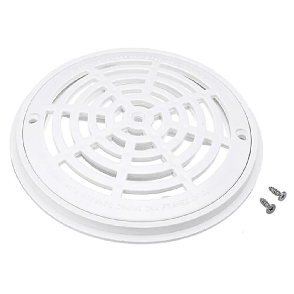 

8 Inch Pool Drain Cover Replacement White Main ABS Plastic New Durable