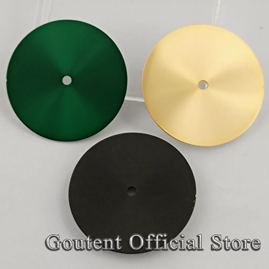 

Циферблат стерильный Goutent 28,5 мм, черный/зеленый/золотой для часов NH35 NH36 ETA 2824 2836 Miyota 8215 8200 821A DG 2813 3804