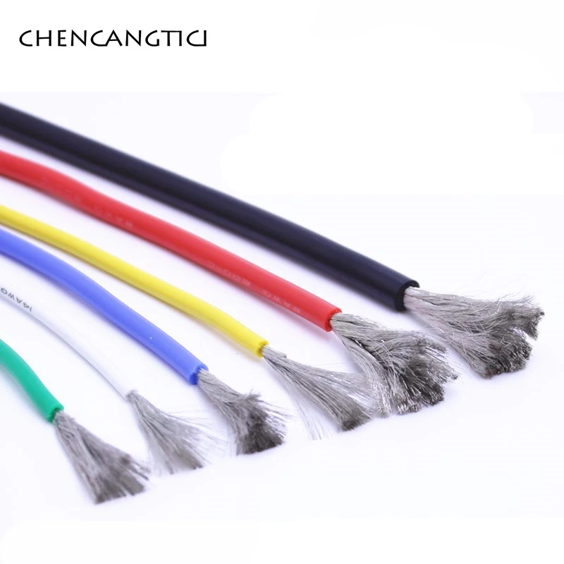 

1 Meter 0.08 Copper Wire Heat-Resistant Cable Wire Soft Silicone Wire 12 14 16 18 20 22 24 26 28 30AWG Heat-Resistant Silicone