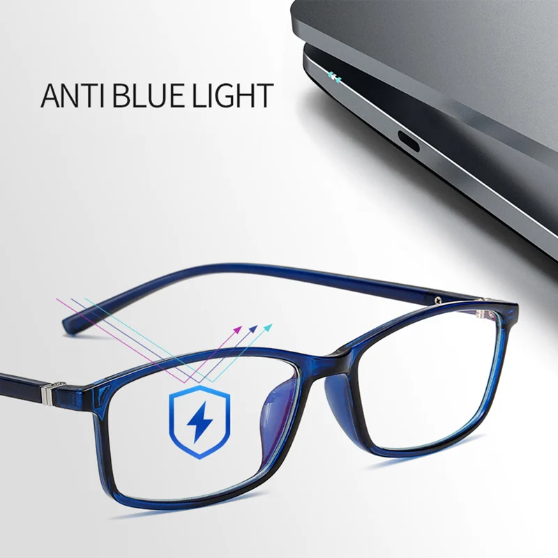 Мужские и женские очки SO &amp EI в коробке с защитой от синего излучения для