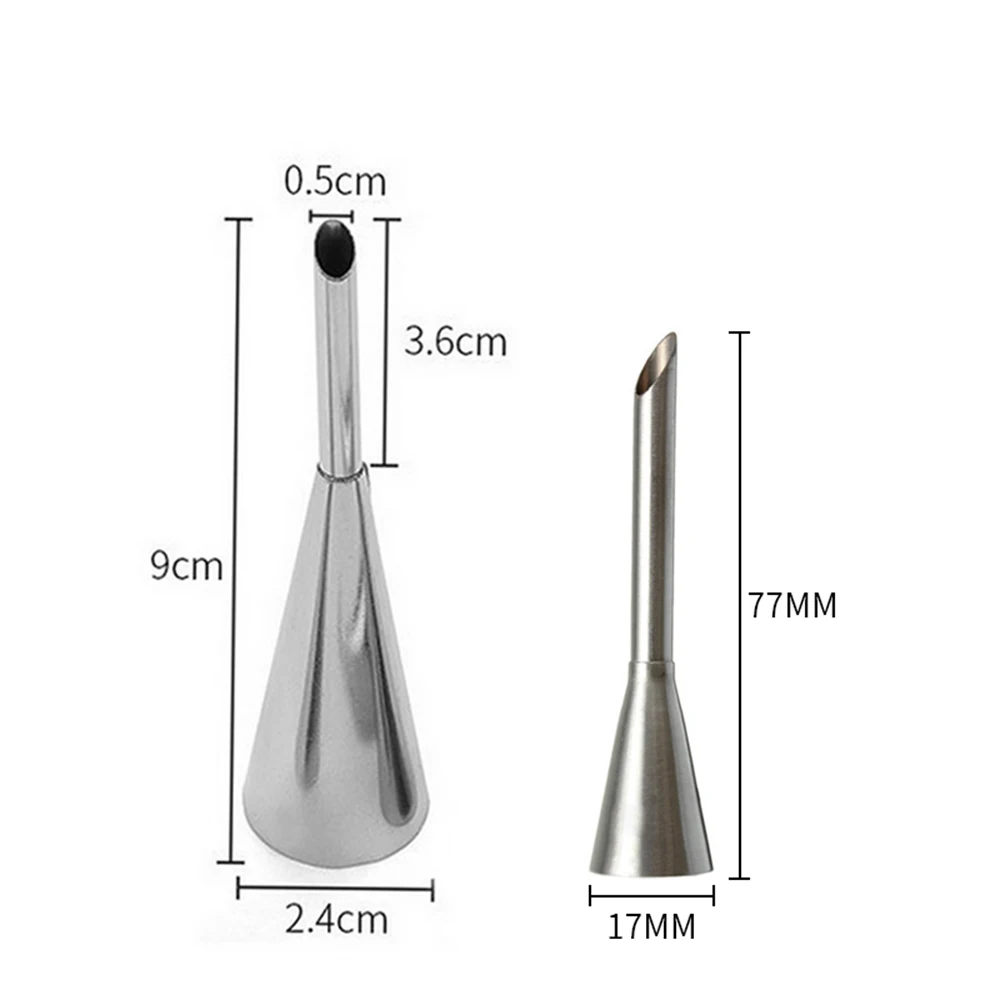 1 X Puff Nozzle Tip Cream Icing Piping Stainless Steel Cupcake Puffs Injection Syringe Pastry Tool | Дом и сад