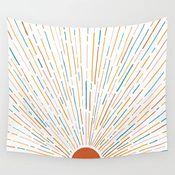 

Sunshine All Around Wall Tapestry Background Wall Covering Home Decoration Blanket Bedroom Wall Hanging Tapestries