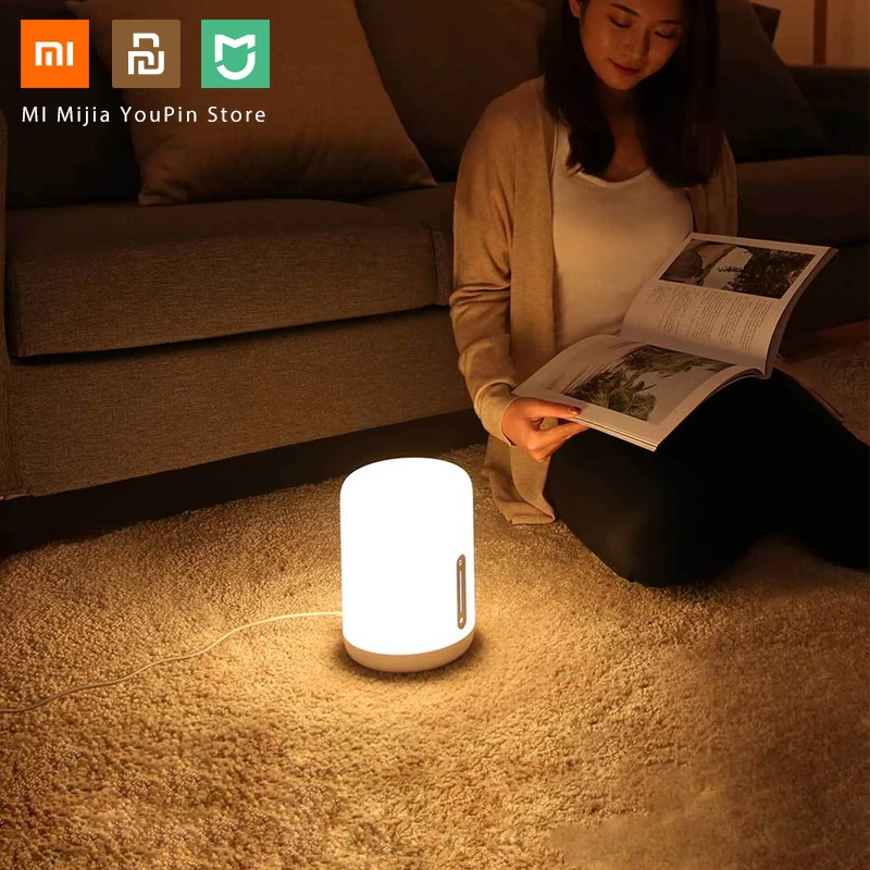 Оригинальная прикроватная лампа Xiaomi Mijia 2 Bluetooth Wi-Fi сенсорная панель управление