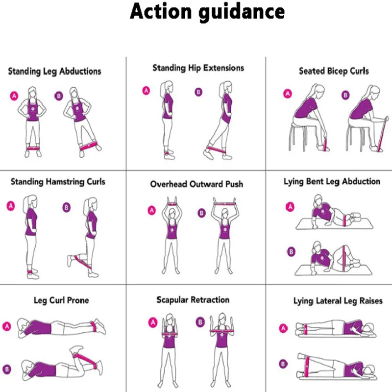 5 шт. Фитнес Эспандеры резиновые Sport (Land Rover Range Sport) в доме Йога полоса тренировка