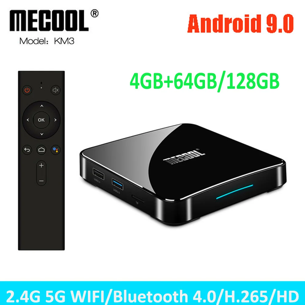 ТВ приставка Mecool KM3 Android с руководством по загрузке Amlogic S905X2 2 4G 5G Dual Wifi 100M LAN ram 64G EMMC