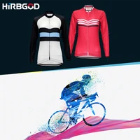hirbgod aero fit tight long sleeves cycling jersey womens have reflective strip riding shirt thin section mtb cycling clothing
