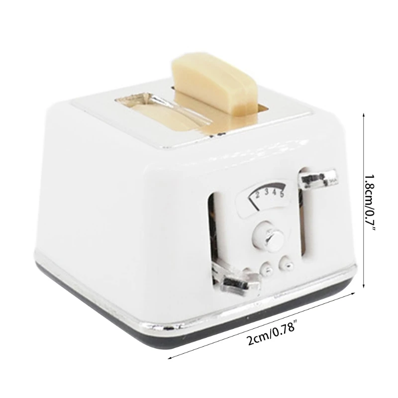 

Dollhouse Decoration Accessories, 1:12/1:6 Dollhouse Miniature Scene Model Bread Machine Pretend Play Toy
