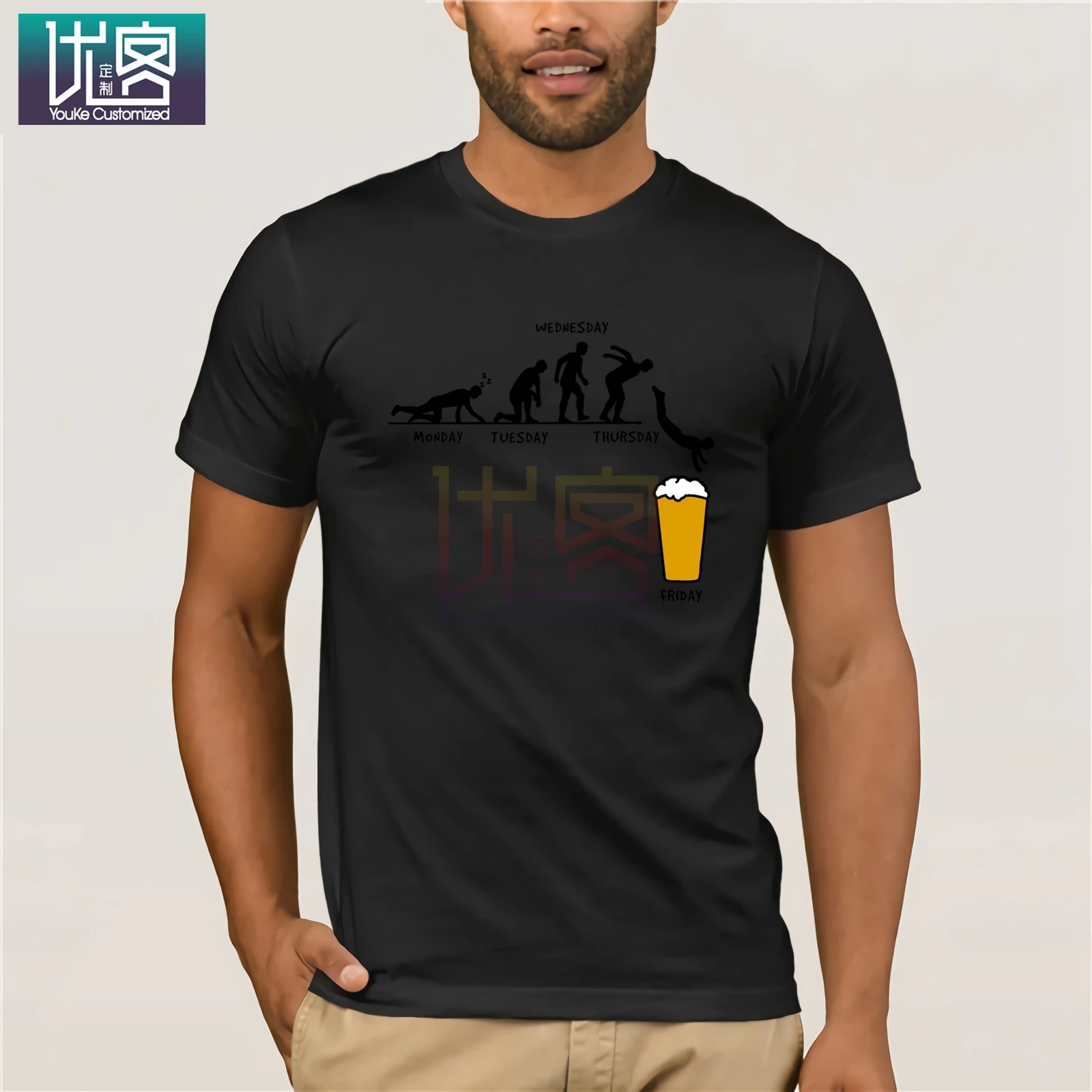 Week Craft Beer дизайнерская футболка формальная креативная 2018 для мужчин одноцветная