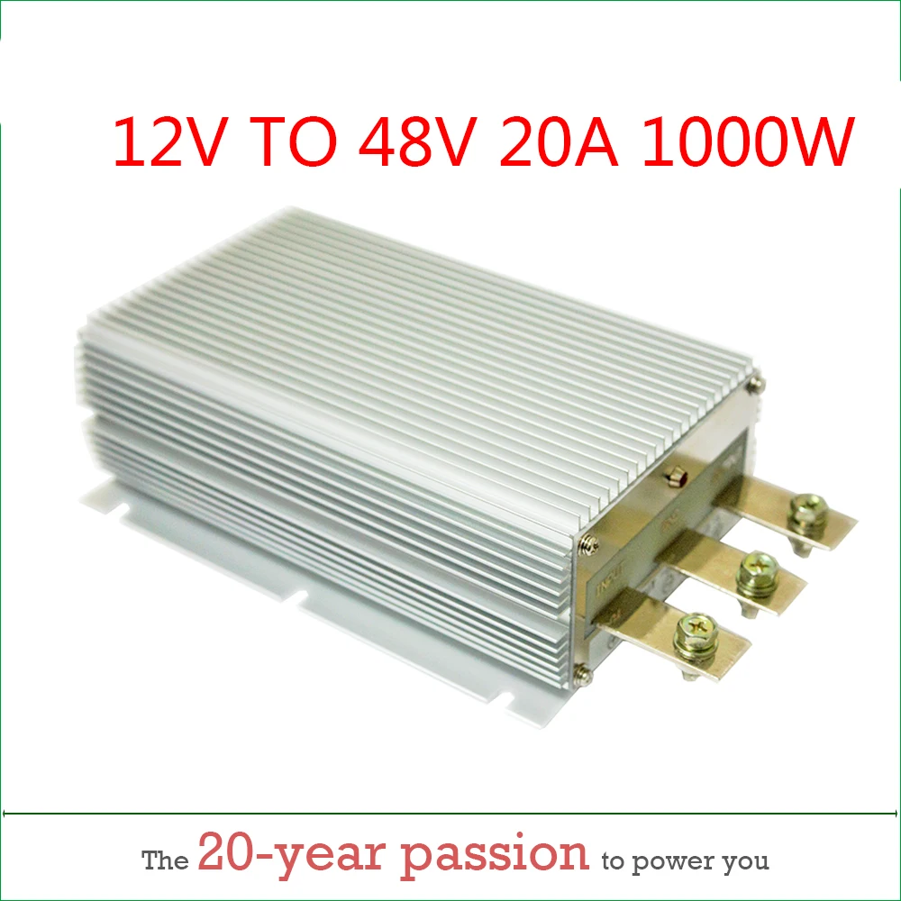 

12V TO 48V 20A 1000W STEP UP BOOST MODULE CONVERTER 12VDC TO 48VDC 20AMP Voltage Regulator Daygreen CE RoHS Certificated