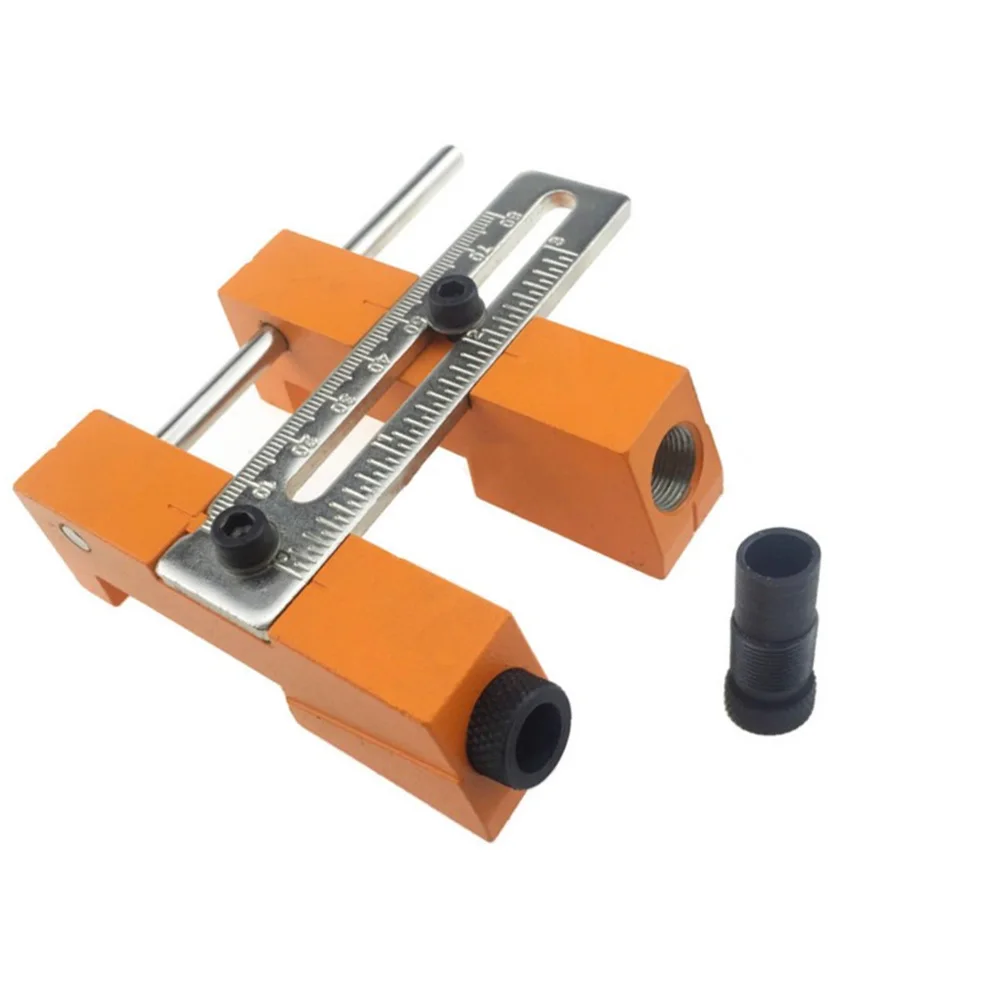 

Oblique Hole Guide Locator Adjustable Woodworking Hole Drilling Positioner Tool 9.5mm Can Adjust The Scale Fast Clamping