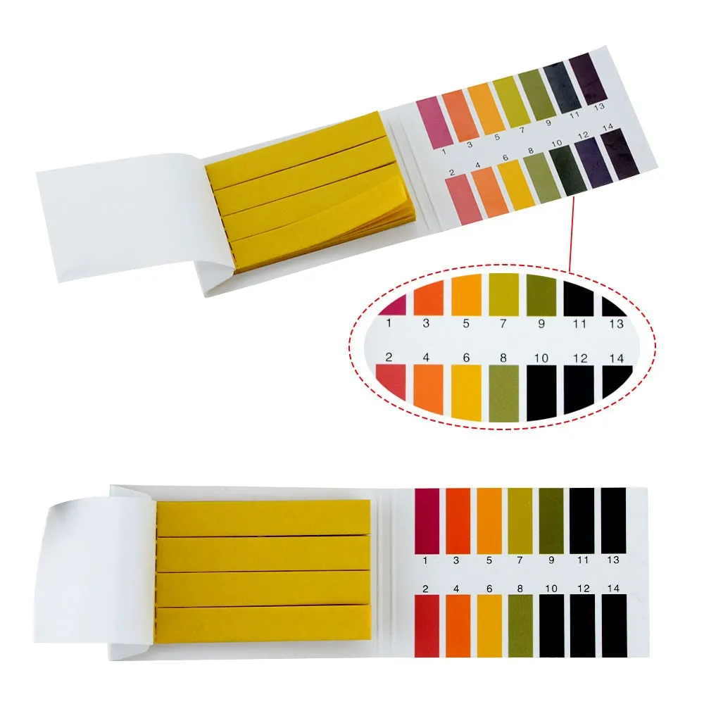

80pc PH Indicator Balance Test Strips Urine 1-14 Laboratory Paper Litmus Tester Drinking Water Saliva Outdoor Pool Chemistry Lab