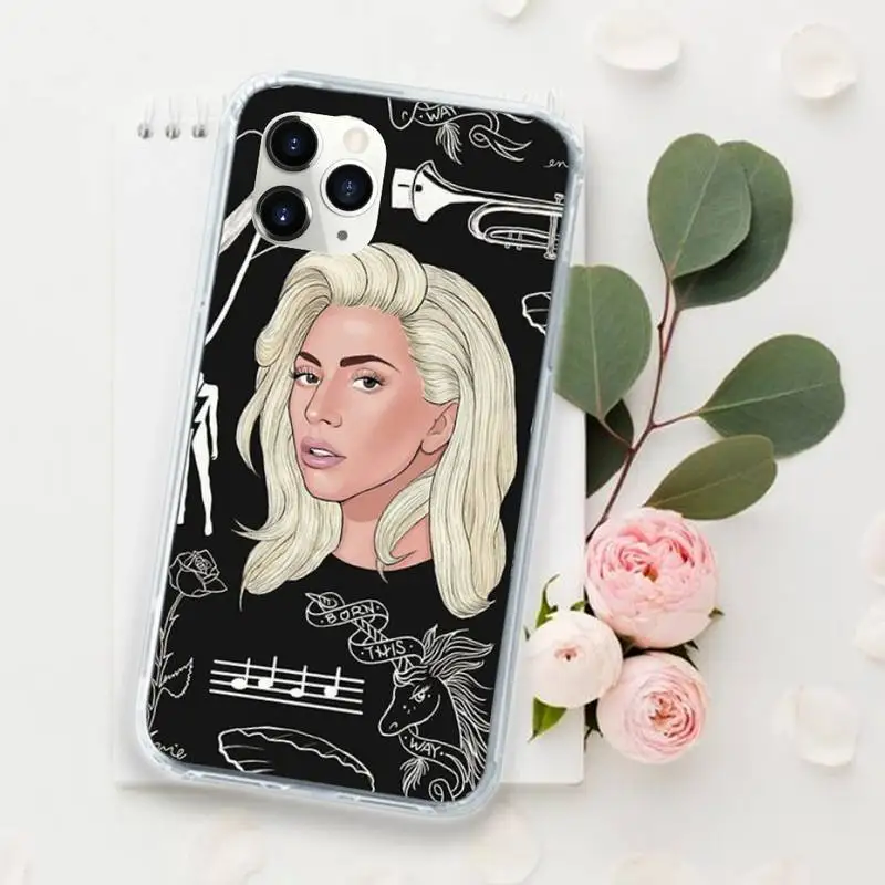 

Lady gaga American singer actor Phone Case for iPhone 11 12 mini pro XS MAX 8 7 6 6S Plus X 5S SE 2020 XR Luxury shell funda