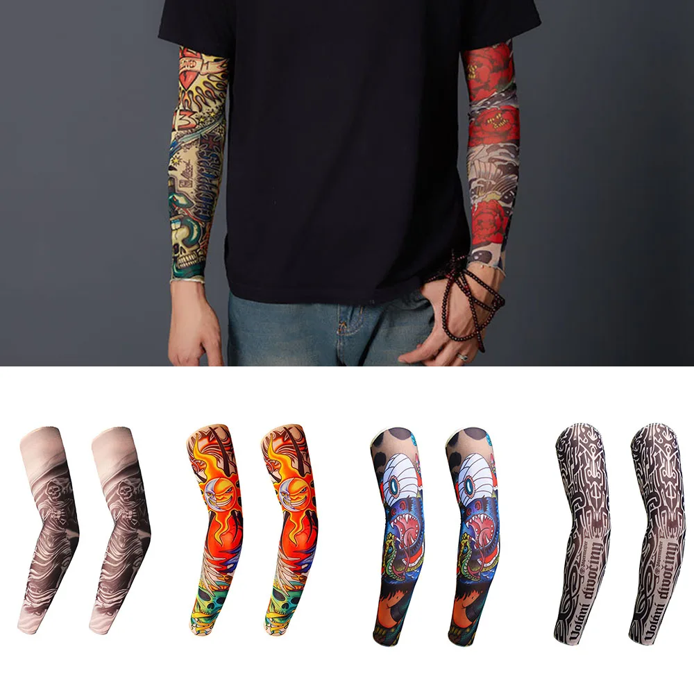 Спорт на открытом воздухе тату рукав 1 пара солнцезащитный крем Велоспорт Бег