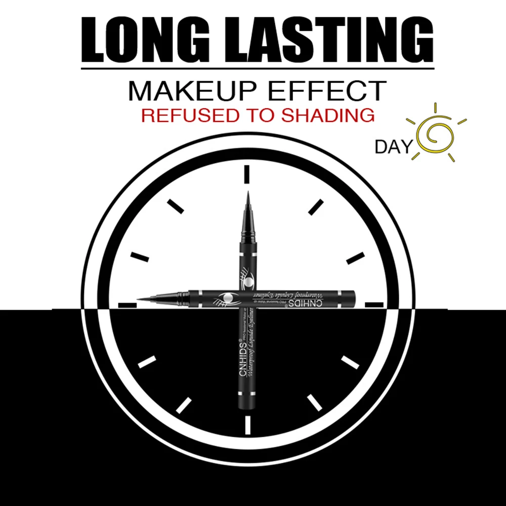 Lulaa 1 шт. водонепроницаемая черная жидкая подводка для глаз макияж женщин Красота