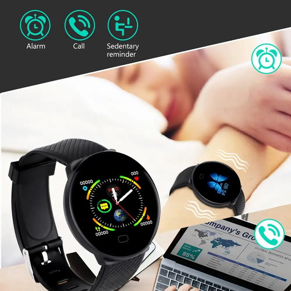 

1.3inch D19 IP67 Waterproof Bluetooth Heart Rate Monitoring Sports Smart Watch Intelligent Bracelet Swimming Smartwatch