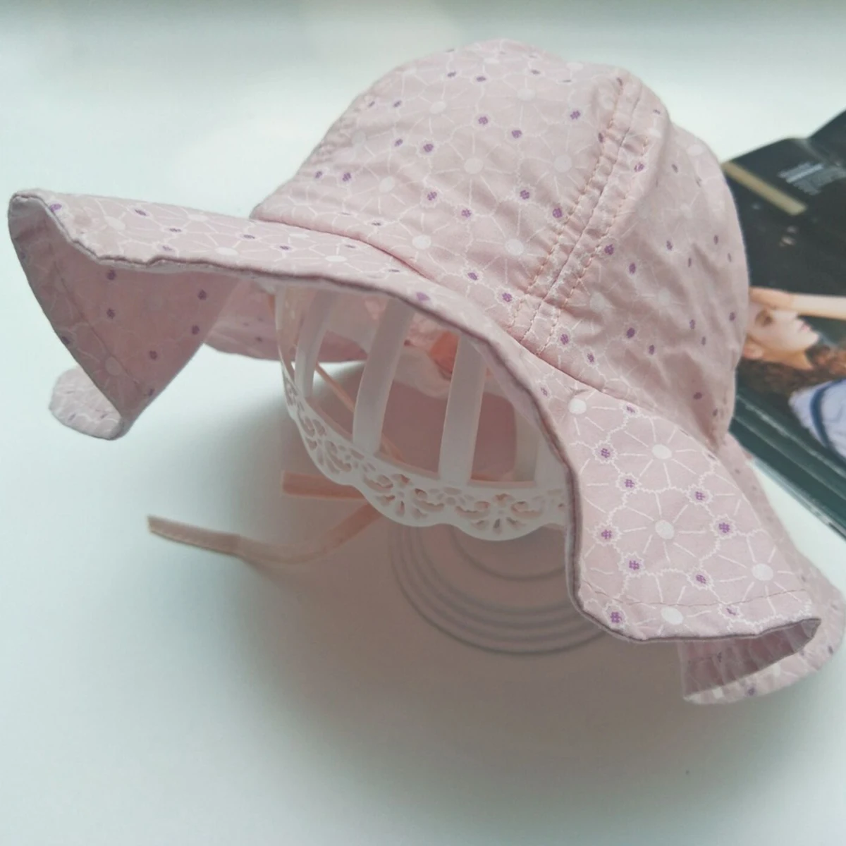 Шляпа с широкими полями для девочек летняя однотонная шляпа в рыбацком стиле