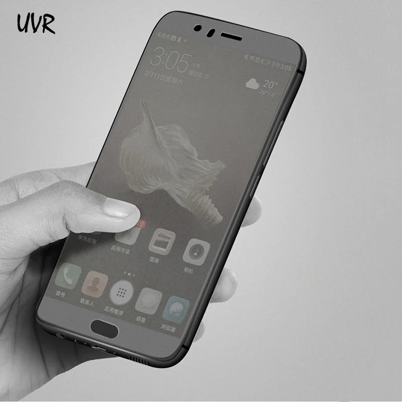 UVR для Huawei P Smart P9 P8 Lite 2017 матовое закаленное стекло без отпечатков пальцев P20 Pro P10