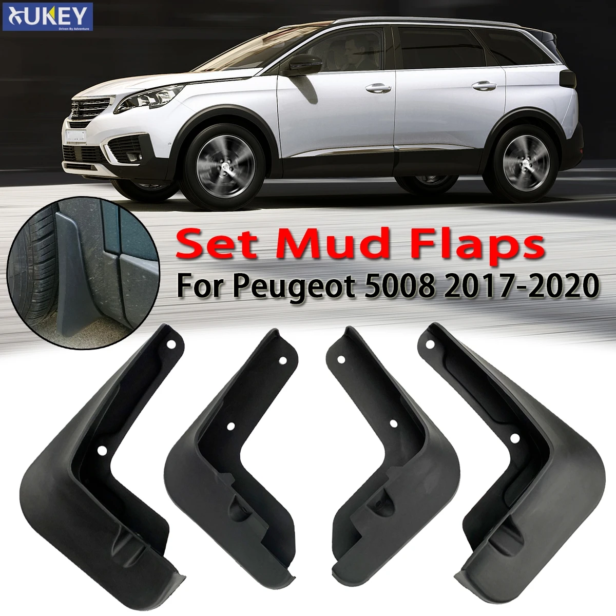 Формованные щитки от грязи для Peugeot 5008 Mk2 2 2017 2018 2019 OE номер 1615101680|Грязезащита| |