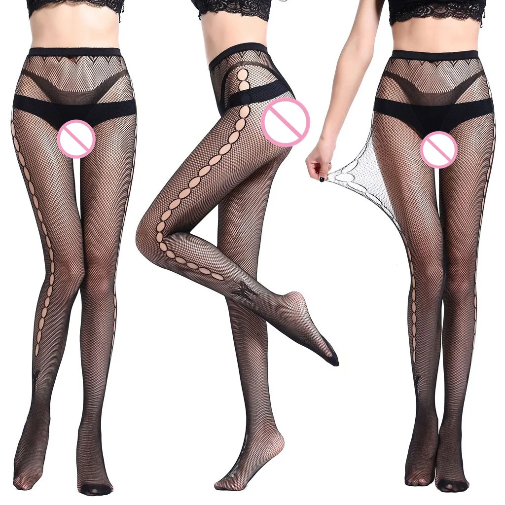 Сексуальное ажурное для женщин кружевные колготки набор чулок модные открытые