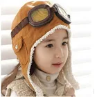 Милая детская зимняя шапка летная стандартная Регулируемая Шапка мягкая теплая шапка